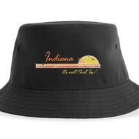 Indiana Its Not That Bad Awesome Retro State Sustainable Bucket Hat
