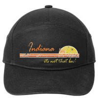 Indiana Its Not That Bad Awesome Retro State 7-Panel Snapback Hat