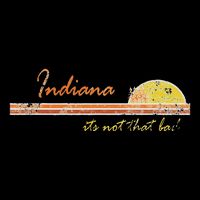 Indiana Its Not That Bad Awesome Retro State 7-Panel Snapback Hat