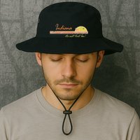 Indiana Its Not That Bad Awesome Retro State Bucket Hat