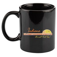 Indiana Its Not That Bad Awesome Retro State 11oz C Handle Ceramic Mug