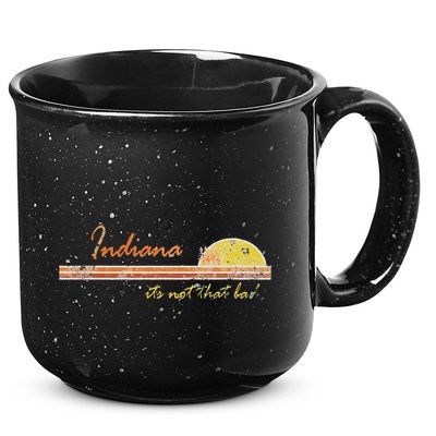 Indiana Its Not That Bad Awesome Retro State 15oz Campfire Ceramic Mug