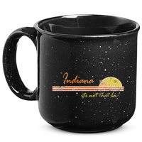 Indiana Its Not That Bad Awesome Retro State 15oz Campfire Ceramic Mug