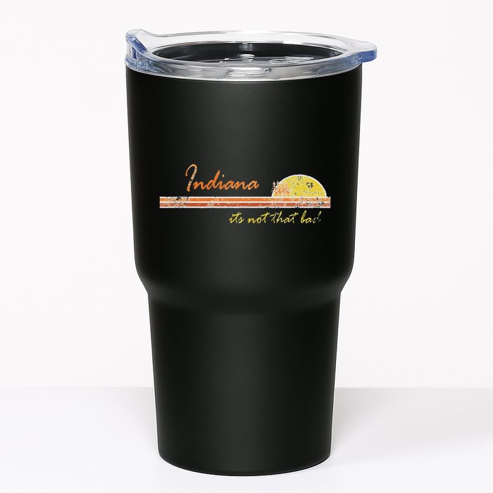 Indiana Its Not That Bad Awesome Retro State Tumbler