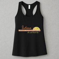 Indiana Its Not That Bad Awesome Retro State Womens Tank Top