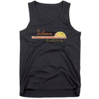 Indiana Its Not That Bad Awesome Retro State Tank Top