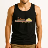 Indiana Its Not That Bad Awesome Retro State Tank Top