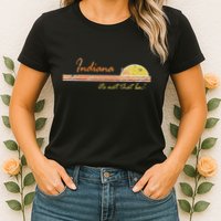Indiana Its Not That Bad Awesome Retro State Womens T-Shirt