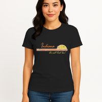 Indiana Its Not That Bad Awesome Retro State Womens T-Shirt