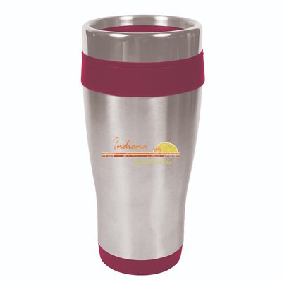 Indiana Its Not That Bad Awesome Retro State 16oz Travel Tumbler