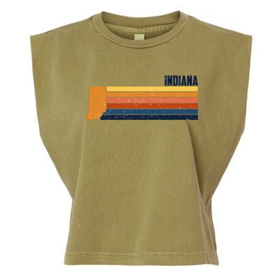 Retro Vintage Indiana Garment-Dyed Women's Muscle Tee