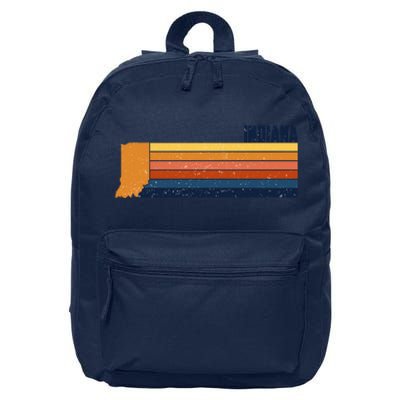 Retro Vintage Indiana 16 in Basic Backpack