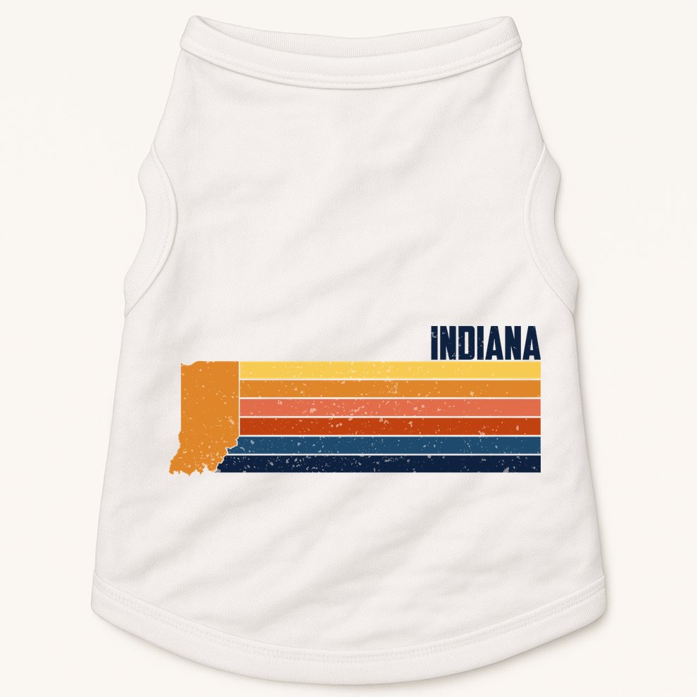 Retro Vintage Indiana Doggie Tank