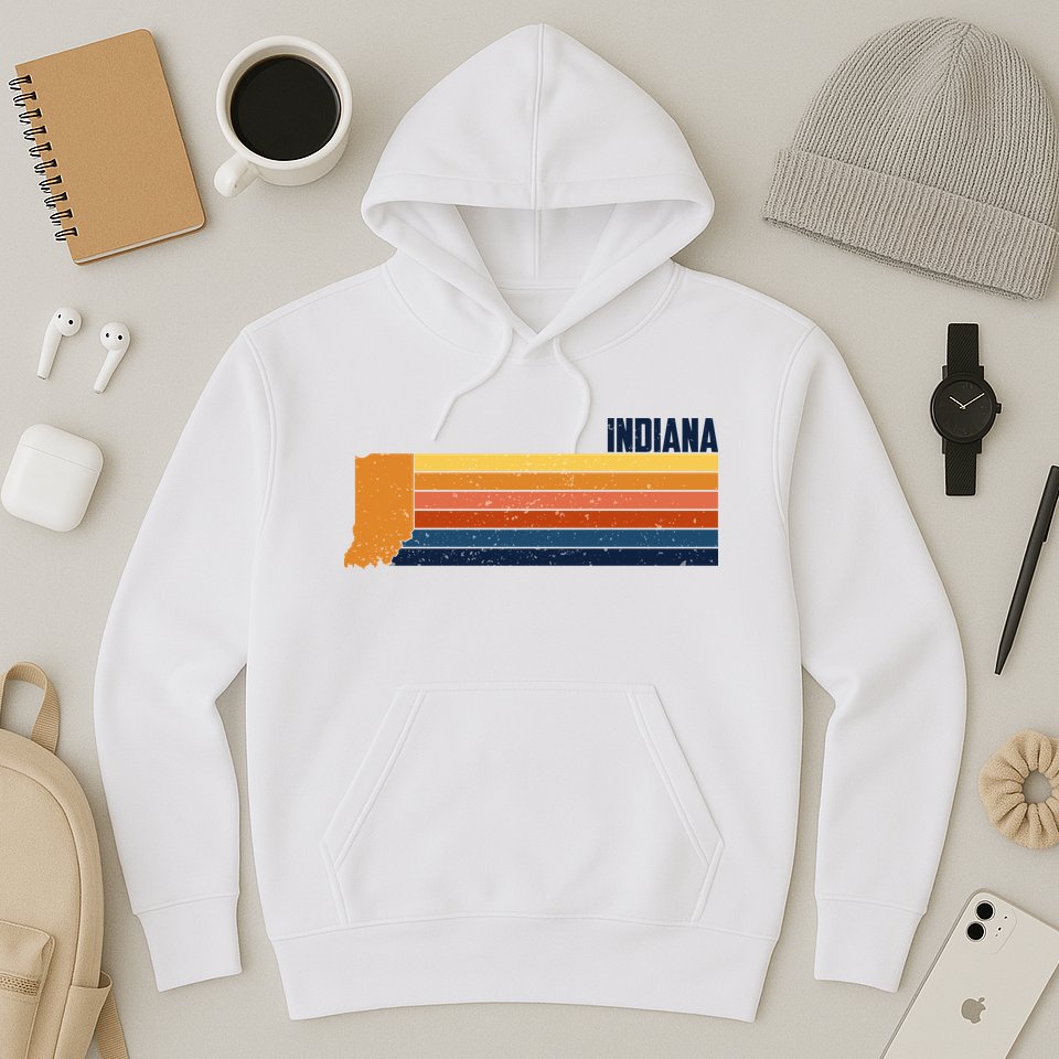 Retro Vintage Indiana Hoodie