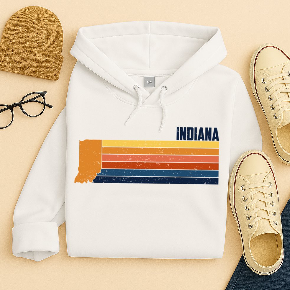 Retro Vintage Indiana Hoodie