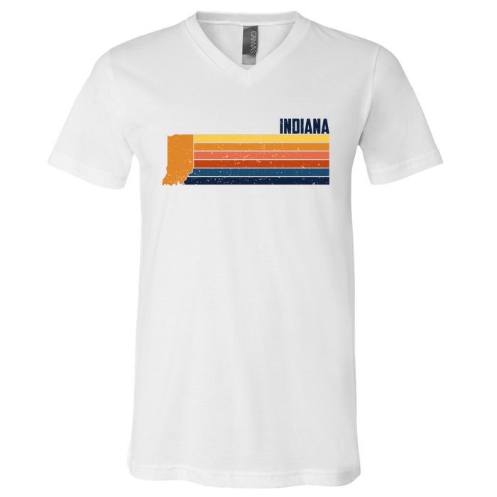 Retro Vintage Indiana V-Neck T-Shirt