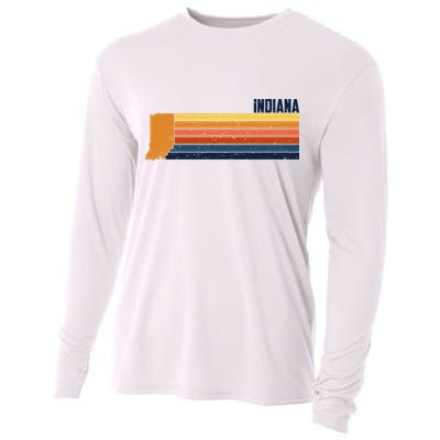 Retro Vintage Indiana Cooling Performance Long Sleeve Crew