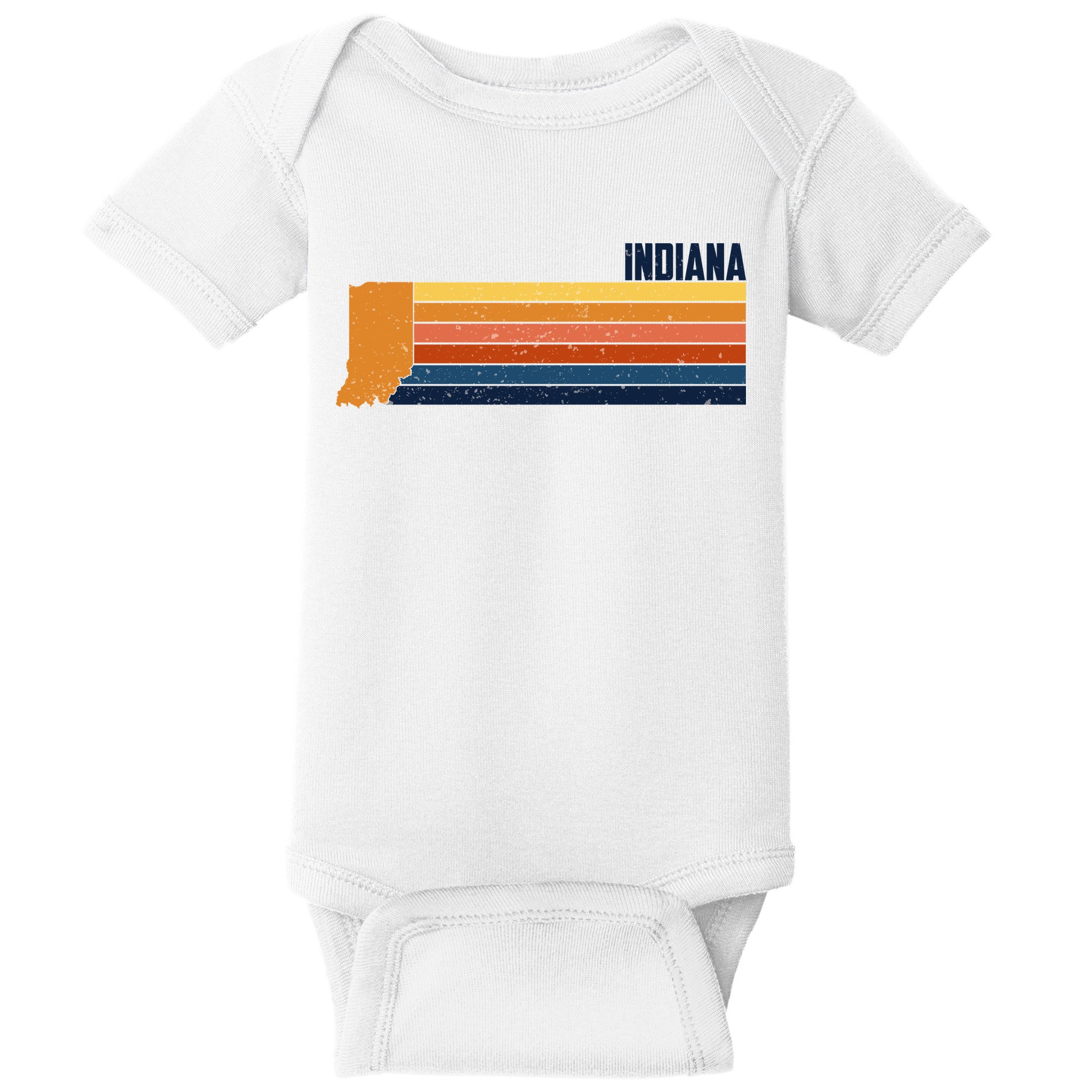 Retro Vintage Indiana Baby Bodysuit