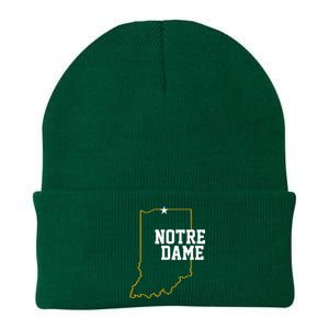 Indiana In N.O.T.R.E D.A.M.E State Of Indiana Knit Cap Winter Beanie