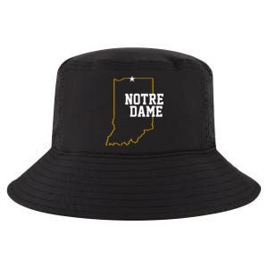 Indiana In N.O.T.R.E D.A.M.E State Of Indiana Cool Comfort Performance Bucket Hat