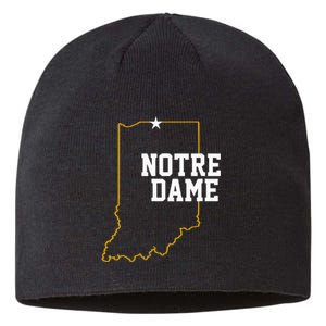 Indiana In N.O.T.R.E D.A.M.E State Of Indiana Sustainable Beanie