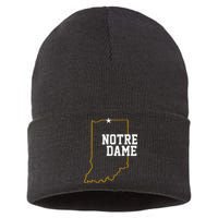 Indiana In N.O.T.R.E D.A.M.E State Of Indiana Sustainable Knit Beanie