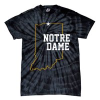 Indiana In N.O.T.R.E D.A.M.E State Of Indiana Tie-Dye T-Shirt