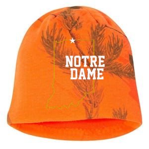 Indiana In N.O.T.R.E D.A.M.E State Of Indiana Kati - Camo Knit Beanie