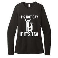 It Is Not Gay If It Is Tsa Funny Security Airline Lovers Womens CVC Long Sleeve Shirt