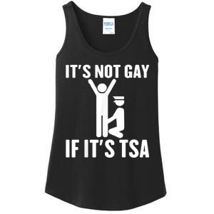 It Is Not Gay If It Is Tsa Funny Security Airline Lovers Ladies Essential Tank