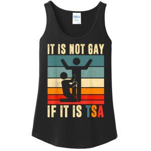 It Is Not Gay If ItS Tsa Funny Security Outfit Retro Ladies Essential Tank