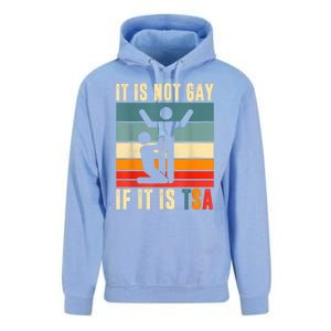 It Is Not Gay If ItS Tsa Funny Security Outfit Retro Unisex Surf Hoodie