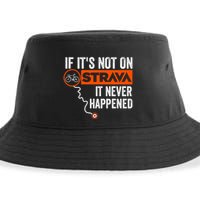 If Its Not On Strava It Never Happened Funny Cyclist Dad Gift Sustainable Bucket Hat