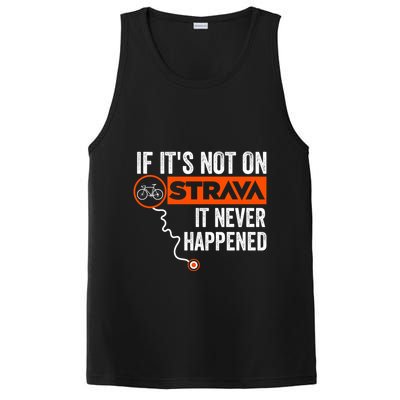 If Its Not On Strava It Never Happened Funny Cyclist Dad Gift PosiCharge Competitor Tank