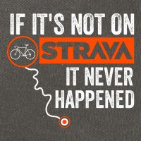 If Its Not On Strava It Never Happened Funny Cyclist Dad Gift Cotton Canvas Backpack