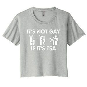 It Is Not Gay If It Is TSA Security Apparel  Women's Crop Top Tee