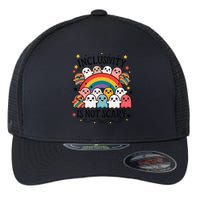 Inclusivity Is Not Scary  Cute Ghost Welcome Here Funny Flexfit Unipanel Trucker Cap