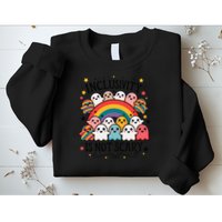 Inclusivity Is Not Scary  Cute Ghost Welcome Here Funny Sweatshirt