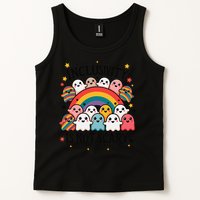 Inclusivity Is Not Scary  Cute Ghost Welcome Here Funny Tank Top