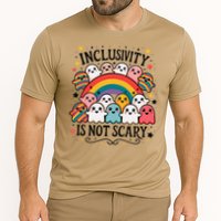 Inclusivity Is Not Scary  Cute Ghost Welcome Here Funny Performance Shirt