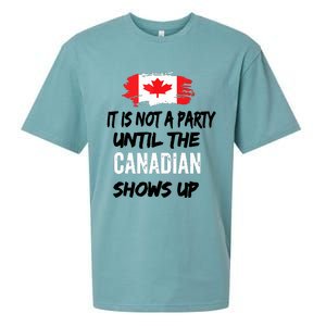 It Is Not A Party Until The Canadian Shows Up Fun Canada Day Tank Top Sueded Cloud Jersey T-Shirt