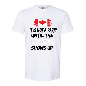 It Is Not A Party Until The Canadian Shows Up Fun Canada Day Tank Top Softstyle CVC T-Shirt