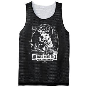 If It's Not All Over Your Face you're eating it wrong Mesh Reversible Basketball Jersey Tank