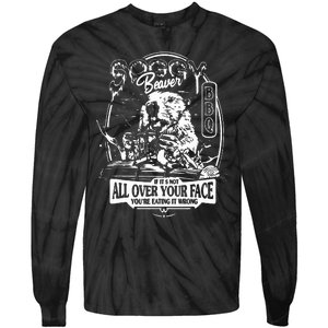 If It's Not All Over Your Face you're eating it wrong Tie-Dye Long Sleeve Shirt