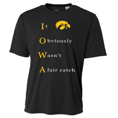 Iowa It Obviously Wasn’T A Fair Catch Cooling Performance Crew T-Shirt