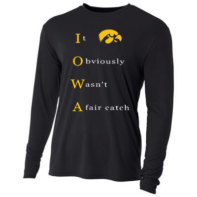 Iowa It Obviously Wasn’T A Fair Catch Cooling Performance Long Sleeve Crew