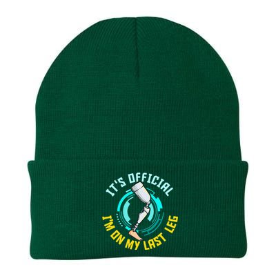 It's I'm On My Last Leg Prosthetic Knit Cap Winter Beanie