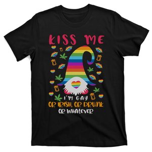 I'm Irish Or Gay Or Drunk Gnome LGBT LGBTQ Saint Patrick's Day Weed Cannabis T-Shirt