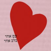 i Israel One Nation One Heart 25L Jumbo Tote