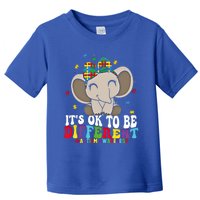 It Is Ok To Be Different Elephant Autism Awareness Acceptance Great Gift Toddler T-Shirt